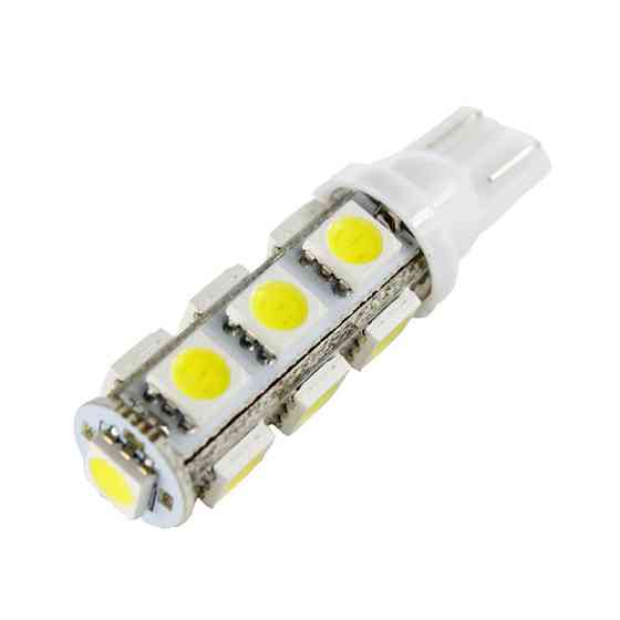 Светодиодная лампа AllLight T10 13 диодов SMD-5050 W2,1x9,5d 12V WHITE Харьков