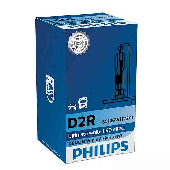 Ксеноновая лампа PHILIPS 85126WHV2C1 D2R 85V 35W P32d-3 WhiteVision gen2 5000K Харків