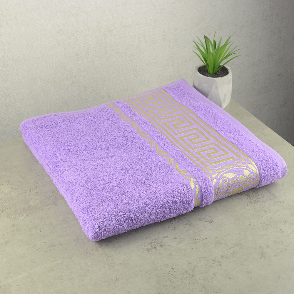Подарочный набор полотенец 3шт GM Textile 50х90см, 50х90см, 70х140см Caesar 450г/м2 (Лавандовый) Сумы - изображение 2