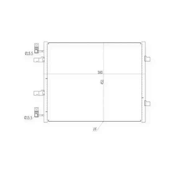 Радиатор Рено Trafic 2.0CDTI 06- 390264 кондиционера Мукачево