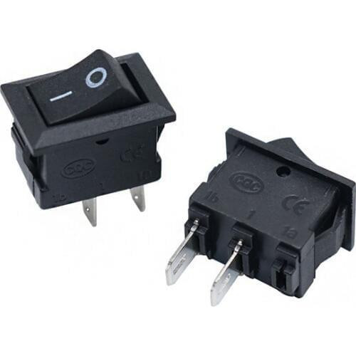 Перемикач KCD5-101 ON-OFF (2pin) чорний Daier міні Полтава - фото 1