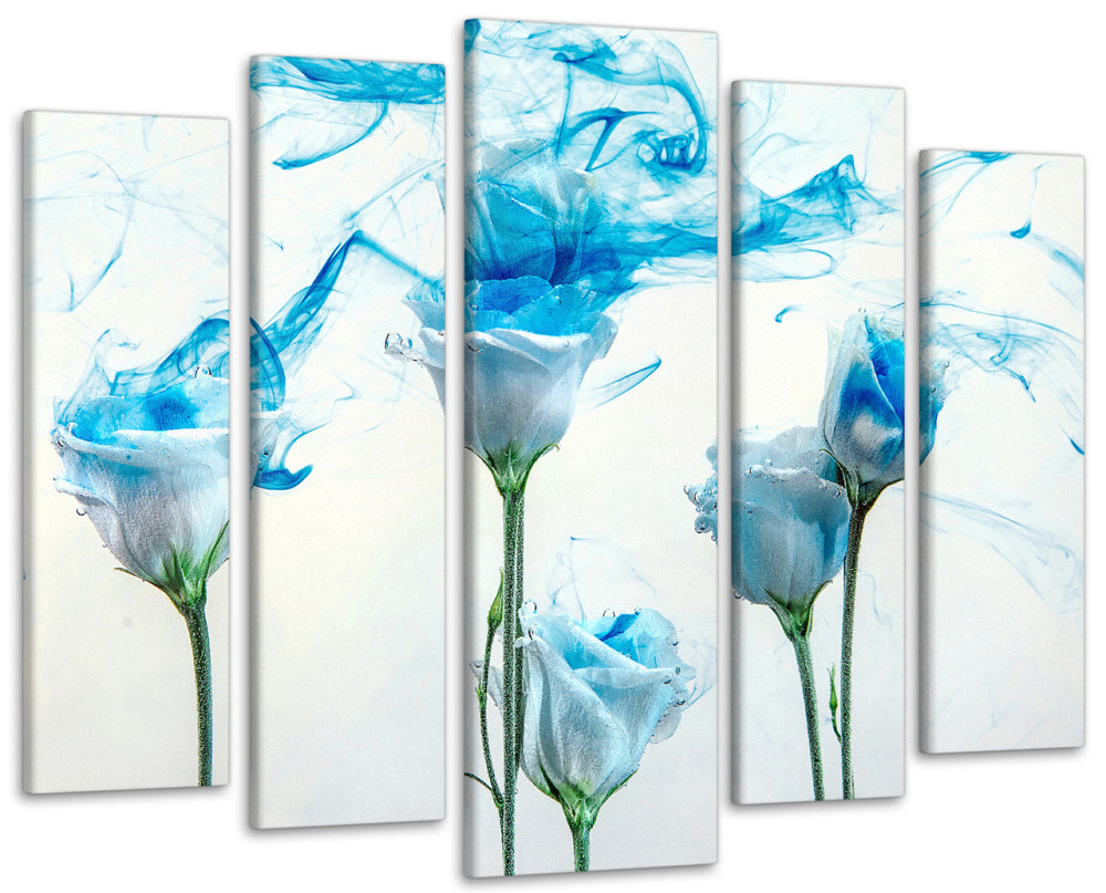 Модульна картина Квіти Абстракція Art-354_5 ( 80х118см ) Київ - фото 1