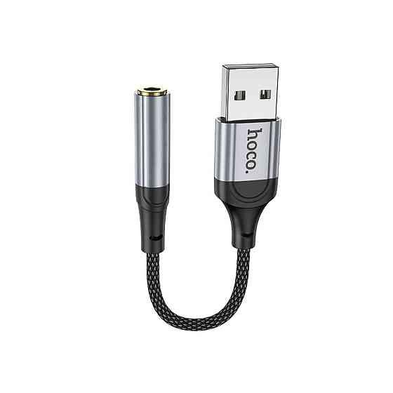 Аудио кабель HOCO LS36 Fresh external sound card USB - 3.5 Black 6942007608879 Одесса