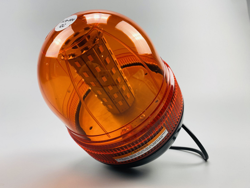 Маячок LED проблисковий 12В/24В 60 LED діодів кріплення на болт-різьблення, багатофункціональна лампа аварійна Мукачево - фото 8