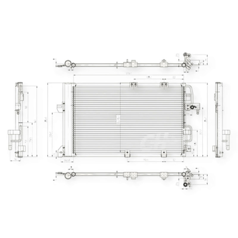 Радиатор Opel Astra H 1.2-1.8i (04-14) кондиционера Мукачево - изображение 1