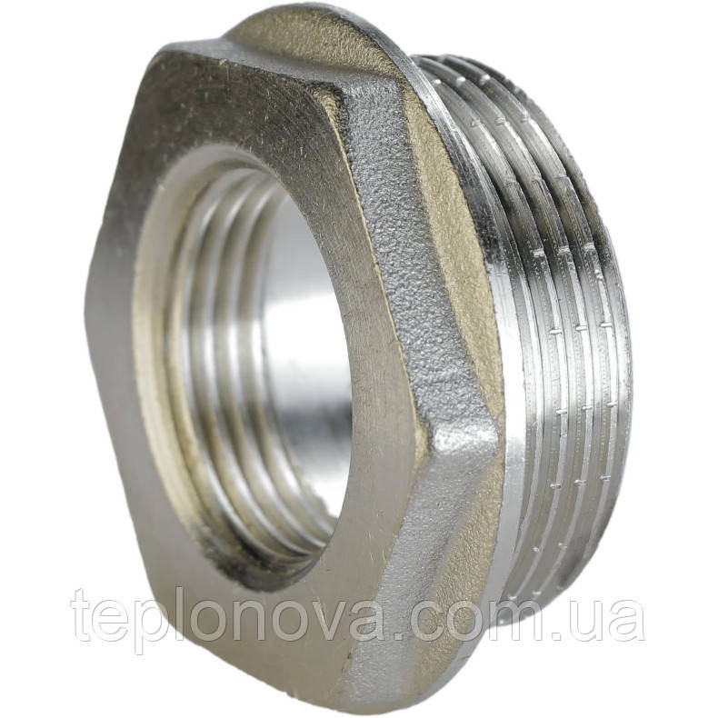 Футорка никелированная 1″НР х 1/2″ВР штампованная А0704-1А(нк) VA Черновцы - изображение 1