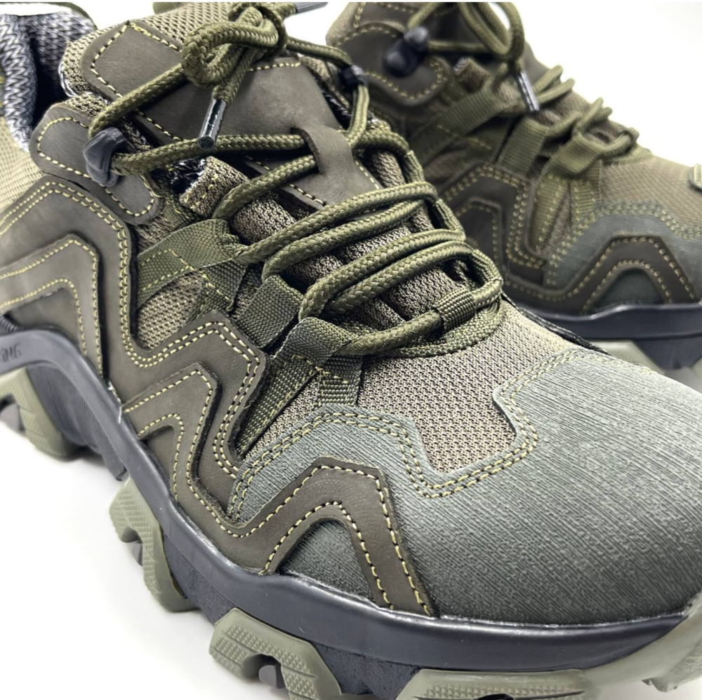 Тактические мужские демисезонные оливковые кроссовки Gore-Tex военные кроссовки с усиленным носком Львов - изображение 10
