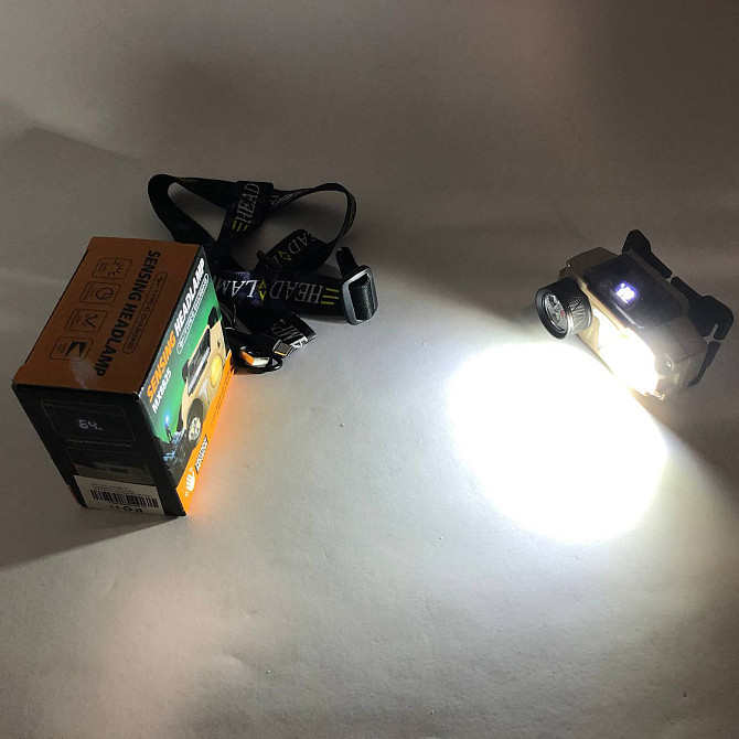 Ліхтарик світлодіодний для туриста CH-8825-3P35+COB(white+yellow)+RGB, Налобник туристичний TC-31 Київ - фото 7