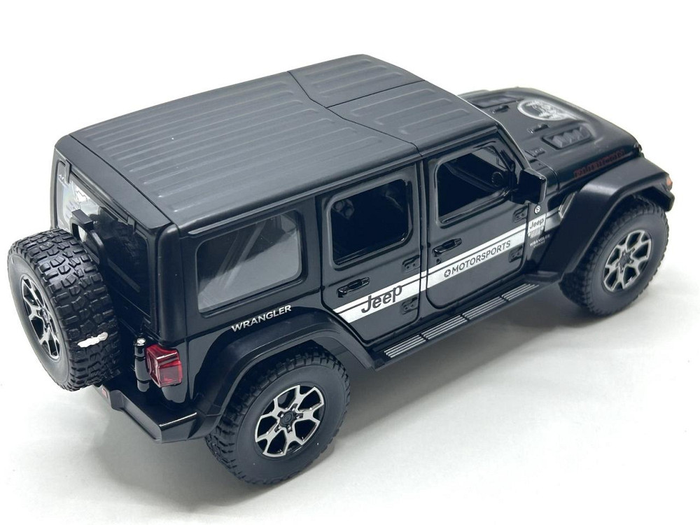 Машина Автосвіт Jeep vlanger інерційна відчиняються двері капот багажник 21см Чорна (AP-1979) Чернигов - изображение 2