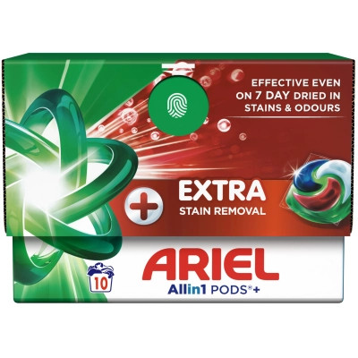 Капсули для прання Ariel Pods+ All-in-1 Extra Stain Removal Екстрасила виведення плям 10 шт. (8700216764704) Вінниця - фото 2