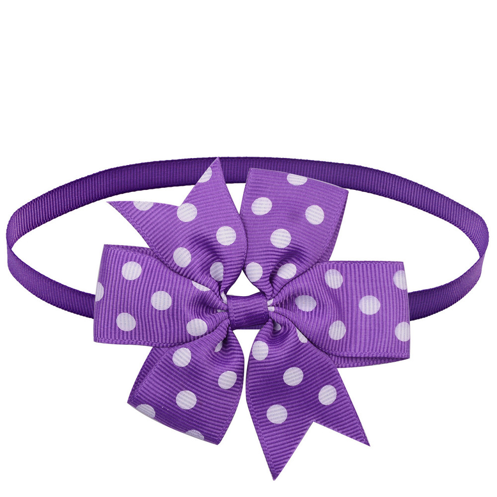Бантик на шию для собак та котів one size фіолетово-білий Київ - фото 2