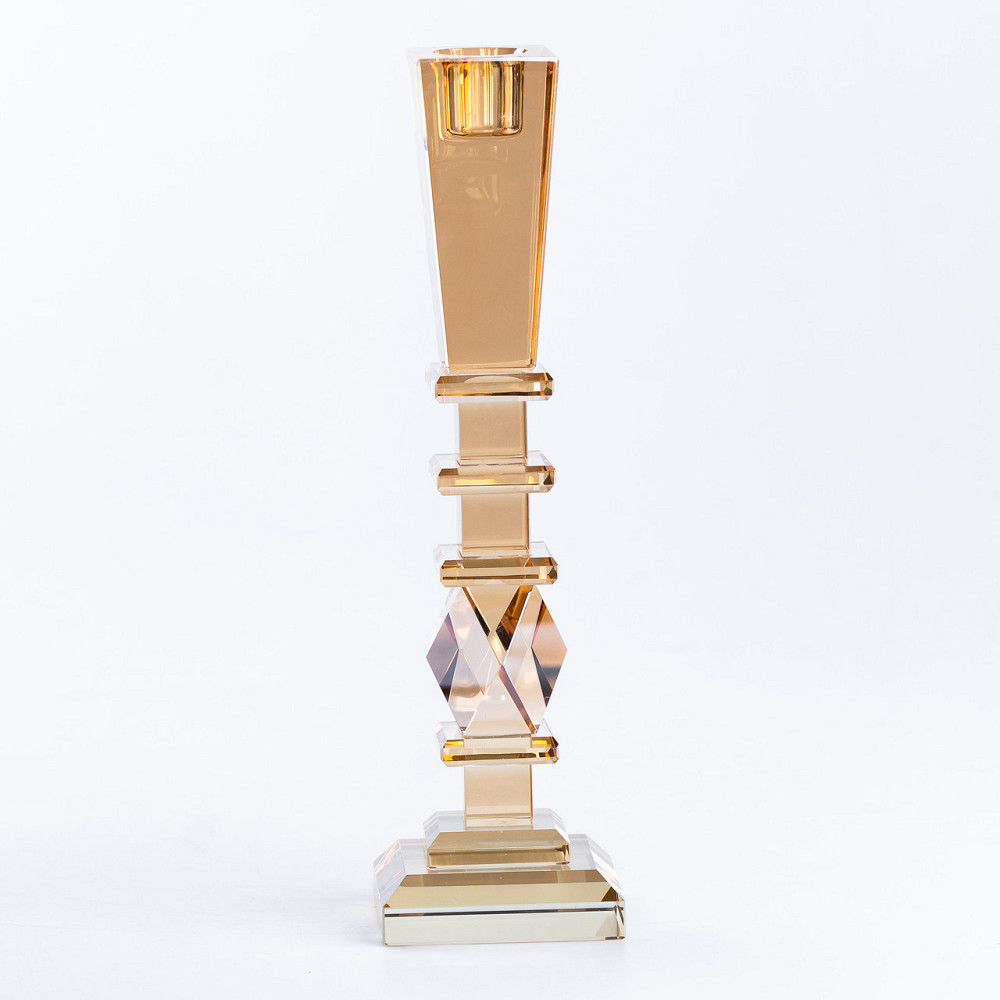 Высокий стеклянный подсвечник 25 см Киев - изображение 4