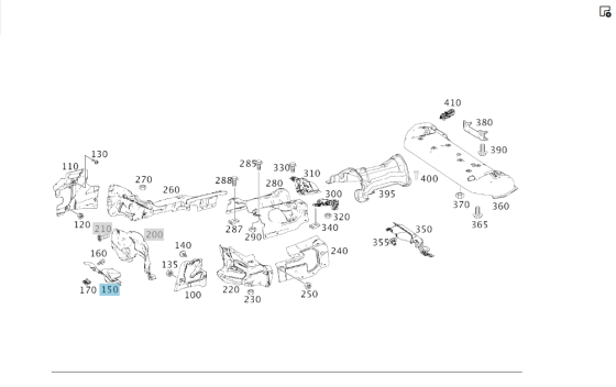 Mercedes-Benz  A1663320188 Захисний екран моторний відсік праворуч ML/GLE W166 GL/GLS X166 GLE Coupe C292 Одеса