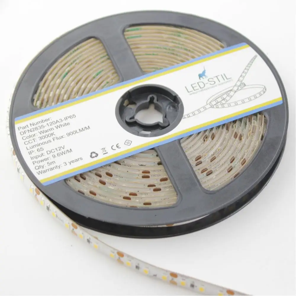 LED-STIL LED стрічка LED-STIL 3000K, 9,6 W, 2835, 120 шт, IP65, 12V Коломия - фото 2