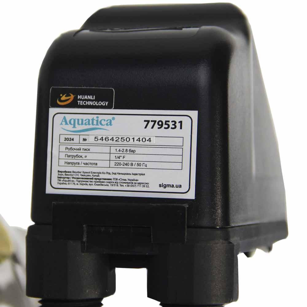 Станція 1.1кВт Hmax 50м Qmax 60л/хв (самовсмоктувальний насос нерж) 50л Україна AQUATICA (775098/50) Рівне - фото 4