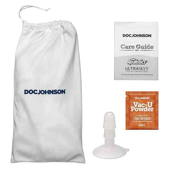 Фалоімітатор, що кінчає Doc Johnson The Realistic Cock ULTRASKYN - Squirting 9,5 Inch Vanilla Sex Aura Київ