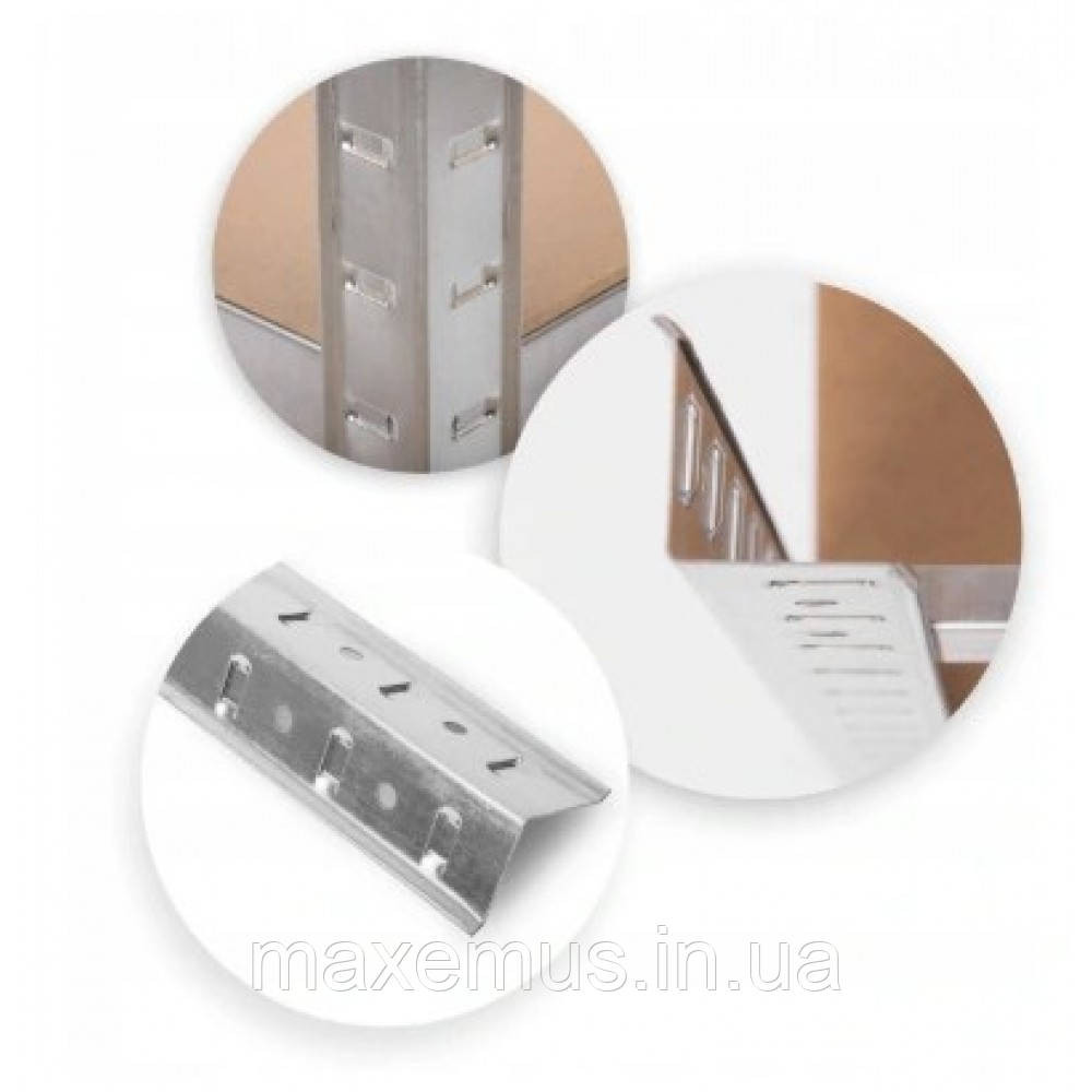 Стеллаж угловой металлический торговый Siker CGS40 полочные стеллажи для дома в гараж магазин и подвал Мостиська - фото 4