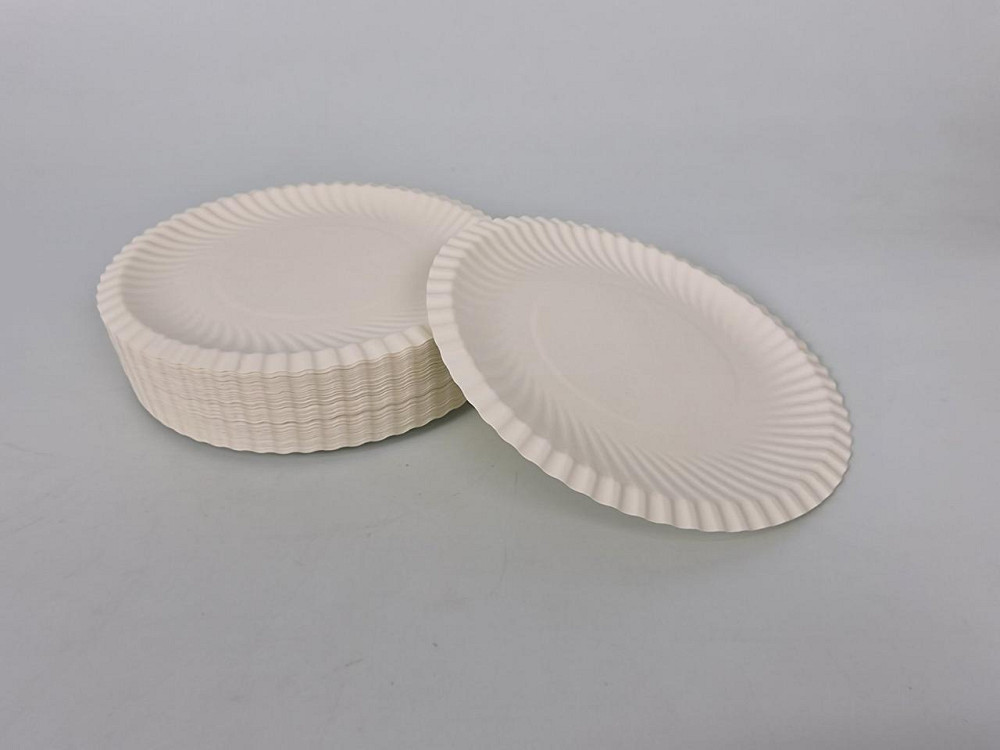 Паперова тарілка біла 100 шт. діаметр 185 мм (1 пачка) Харків - фото 1