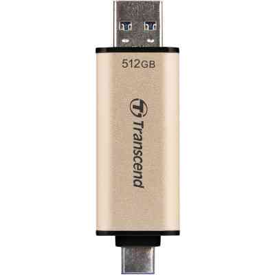 USB флеш накопичувач Transcend 512GB JetFlash 930C Gold-Black USB 3.2/Type-C (TS512GJF930C) Вінниця