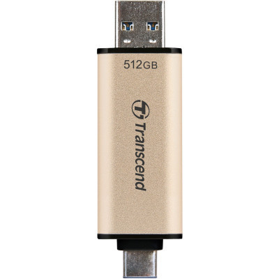 USB флеш накопичувач Transcend 512GB JetFlash 930C Gold-Black USB 3.2/Type-C (TS512GJF930C) Вінниця - фото 1