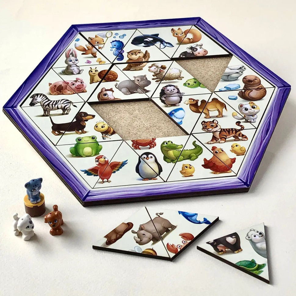 Деревянный пазл-головоломка 