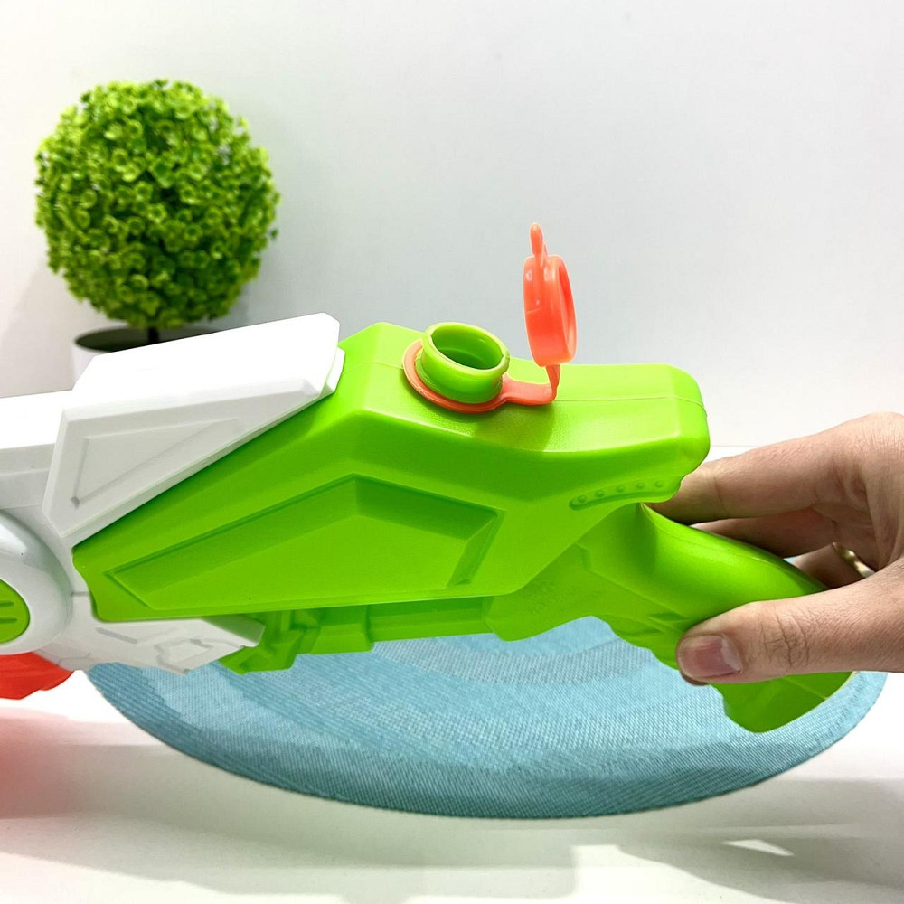 Бластер водний з помпою 40см Білий із салатовим (M 5855) Чернигов - изображение 2