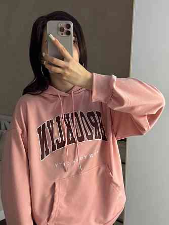 Жіноча повсякденна оверсайз худі з накатом турецька двонитка Одеса