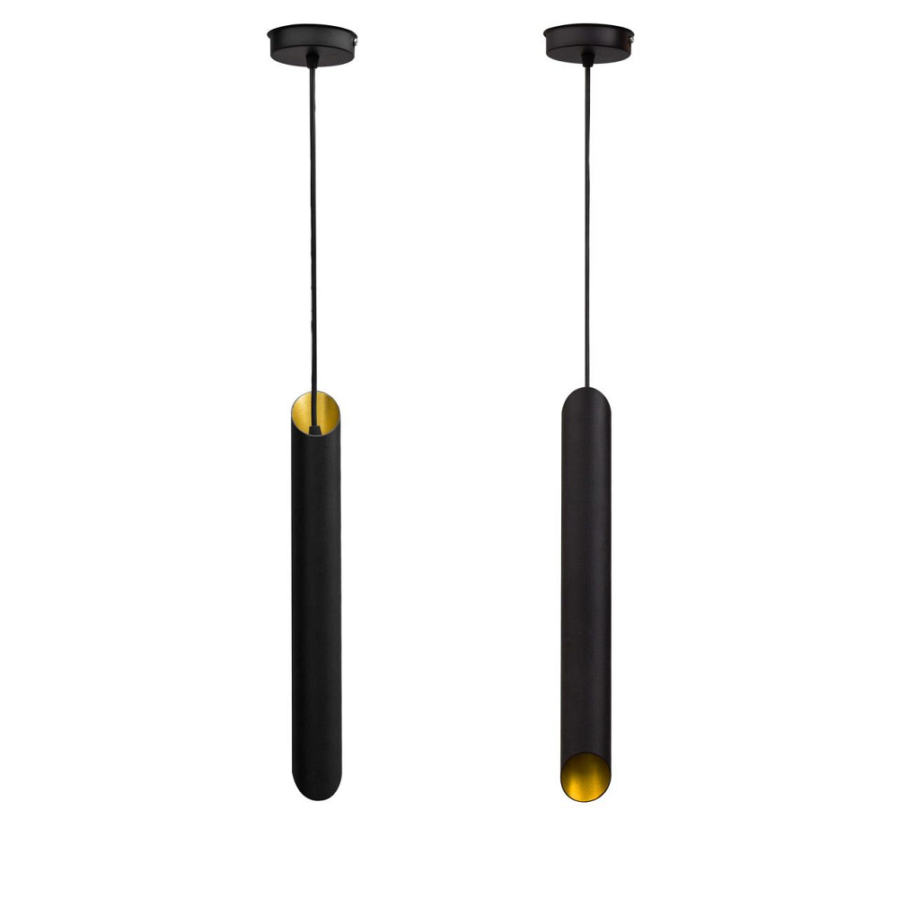 Светильник подвесной трубка Е27 Slice NL 4022 BK+GD Киев - изображение 1