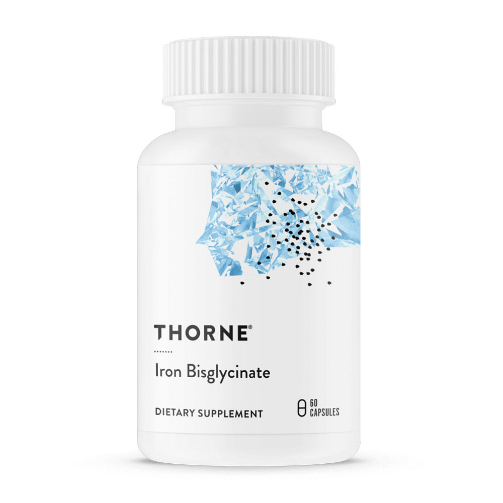 Мінерали Thorne Залізо Iron Bisglycinate 60 капсул Київ - фото 1