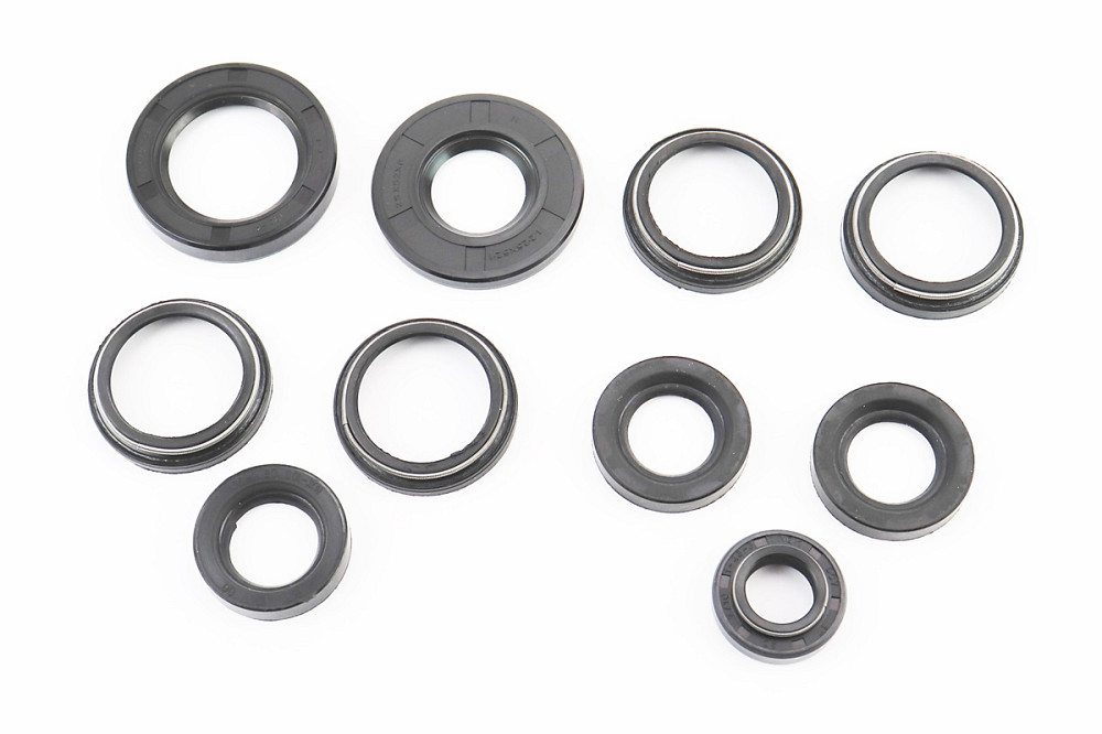 Сальники к-кт 10шт (17x30x7/10; 22x35x7; 23x36,5x6-2шт; 25x52x6; 34x43x5/8-4шт; 34x52x9) Планета Київ - фото 1