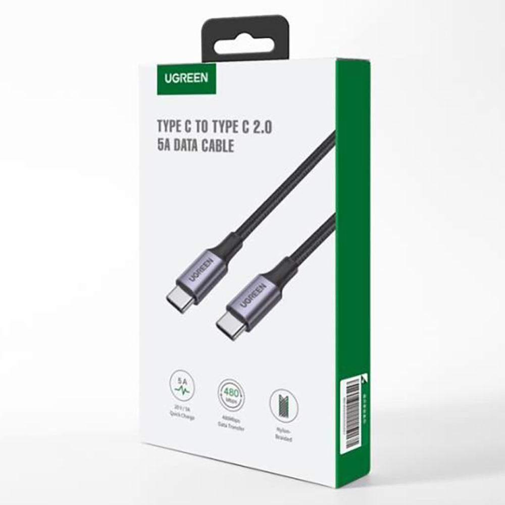 Кабель UGREEN USB-C 2м с алюминиевым корпусом, черный Киев - изображение 5