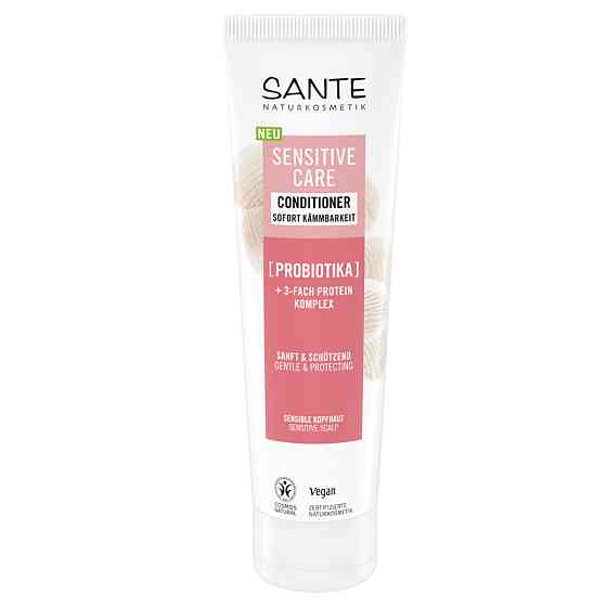 БІО-Кондиціонер Sensitive Care для захисту чутливої шкіри голови з пробіотиками SANTE 150 мл Київ