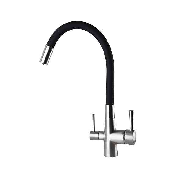 Смеситель для кухни под осмос Globus Lux LAZER GLLR-0903-8-STSTEEL (000022997) Киев