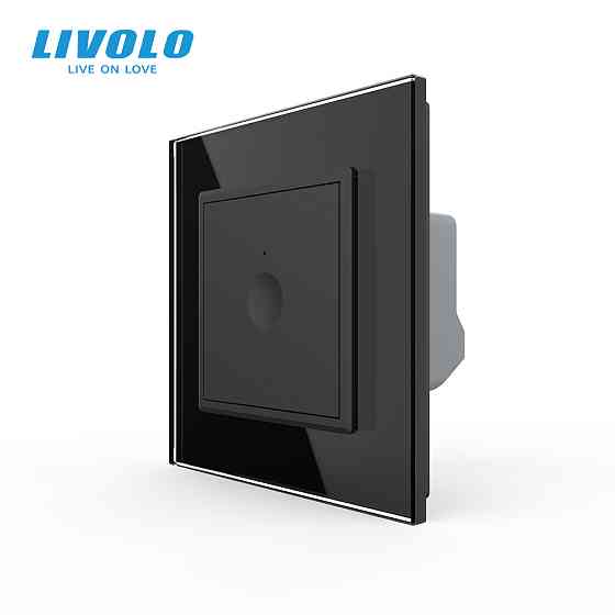 LIVOLO Сенсорний вимикач Sense 1 сенсор Livolo чорний (722000112) Коломыя