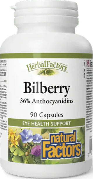 Чорниця для зору Herbal Factors Bilberry 40mg 90 капс Київ - фото 1