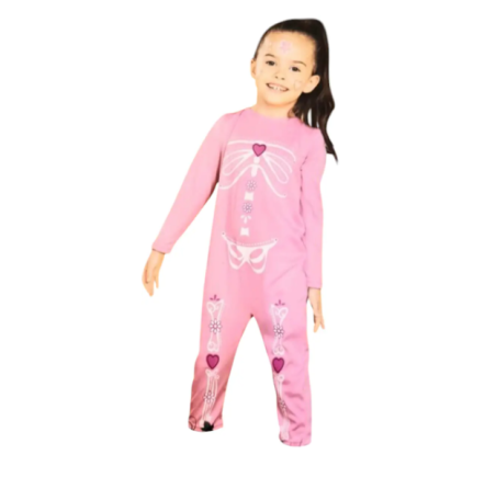 Костюм для Хелловін для дівчинки Скелет рожевий 2-4 (98-104 см) Київ