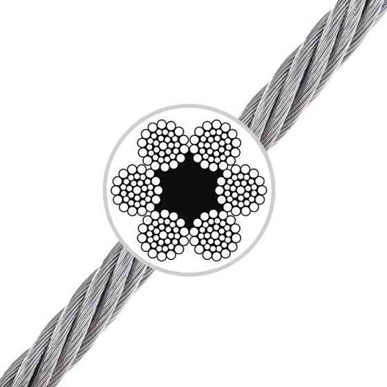 Канат ДСТУ 7668-80 (6х36) змащєний 22,0 мм Одеса