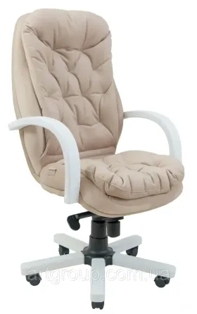 Офисное Кресло Руководителя Richman Venice Wood White M1 Tilt Бежевый Днепр