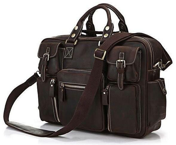 Сумка чоловіча Vintage 14052 Коричнева Київ - фото 1