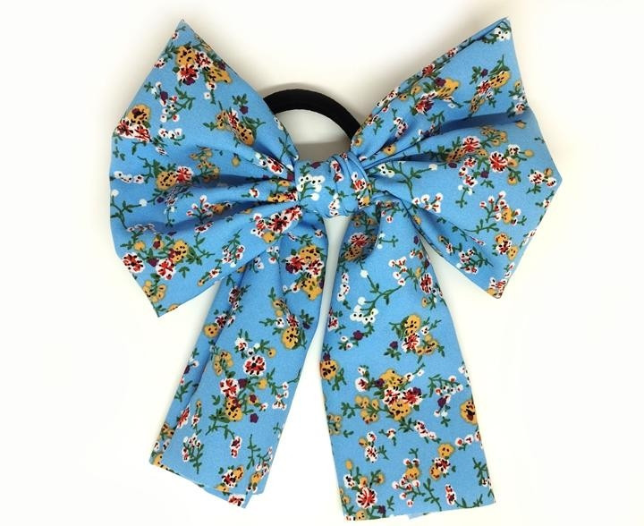 Твіллі бант на блакитній гумці Київ - фото 1