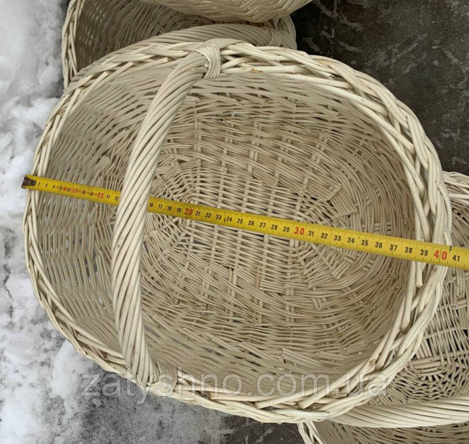 Корзина плетеная пасхальная, белая Киев - изображение 8