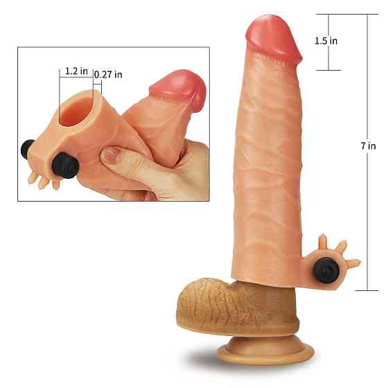 Вибронасадка на член - Revolutionary Silicone Nature Extender Add 1.5