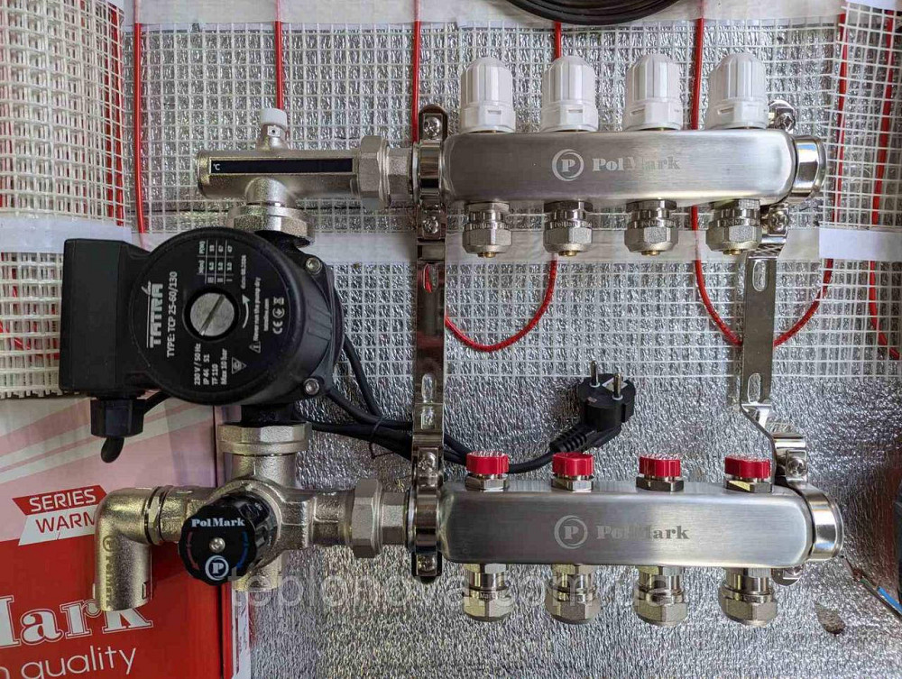 Колектор нержавійка на 11 пар виходів  "Polmark" для теплої підлоги та радіаторів Чернівці - фото 7