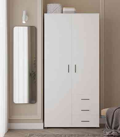 Шкаф прямой с ящиками Эверест Бриз ШП-4 нимфея альба (DTM-2453) Днепр