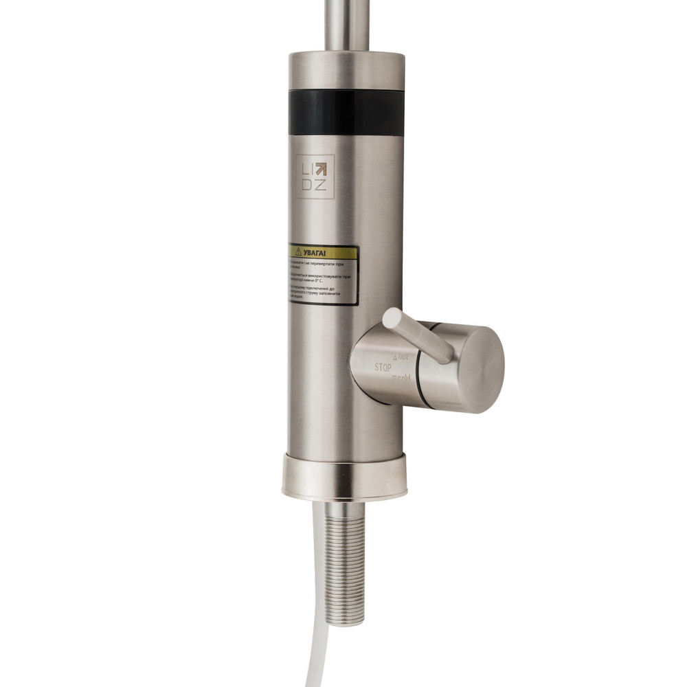 Проточный кран-водонагреватель кухонный для кухни Lidz Warm 060 LDWAR060NKS35881 Nickel Киев - изображение 4