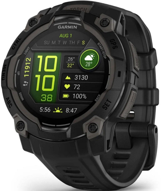 Смарт -Часы Garmin instinct 3 45mm. AMOLED Black with Black Band 010-02936-00 Киев - изображение 7