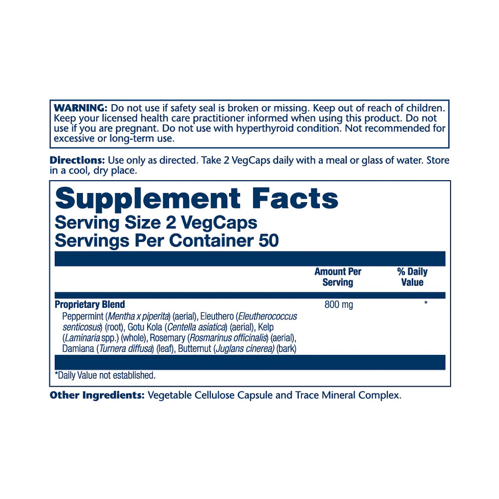 Комплекс для підтримки пам'яті Solaray Memory Blend SP-30 100 капсул Луцьк - фото 2