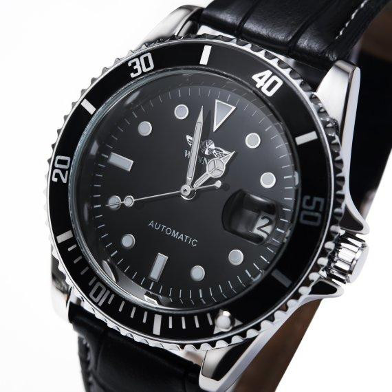 Годинник чоловічий механічний наручний Winner Basel Deluxe (2 ремінці) Київ - фото 2