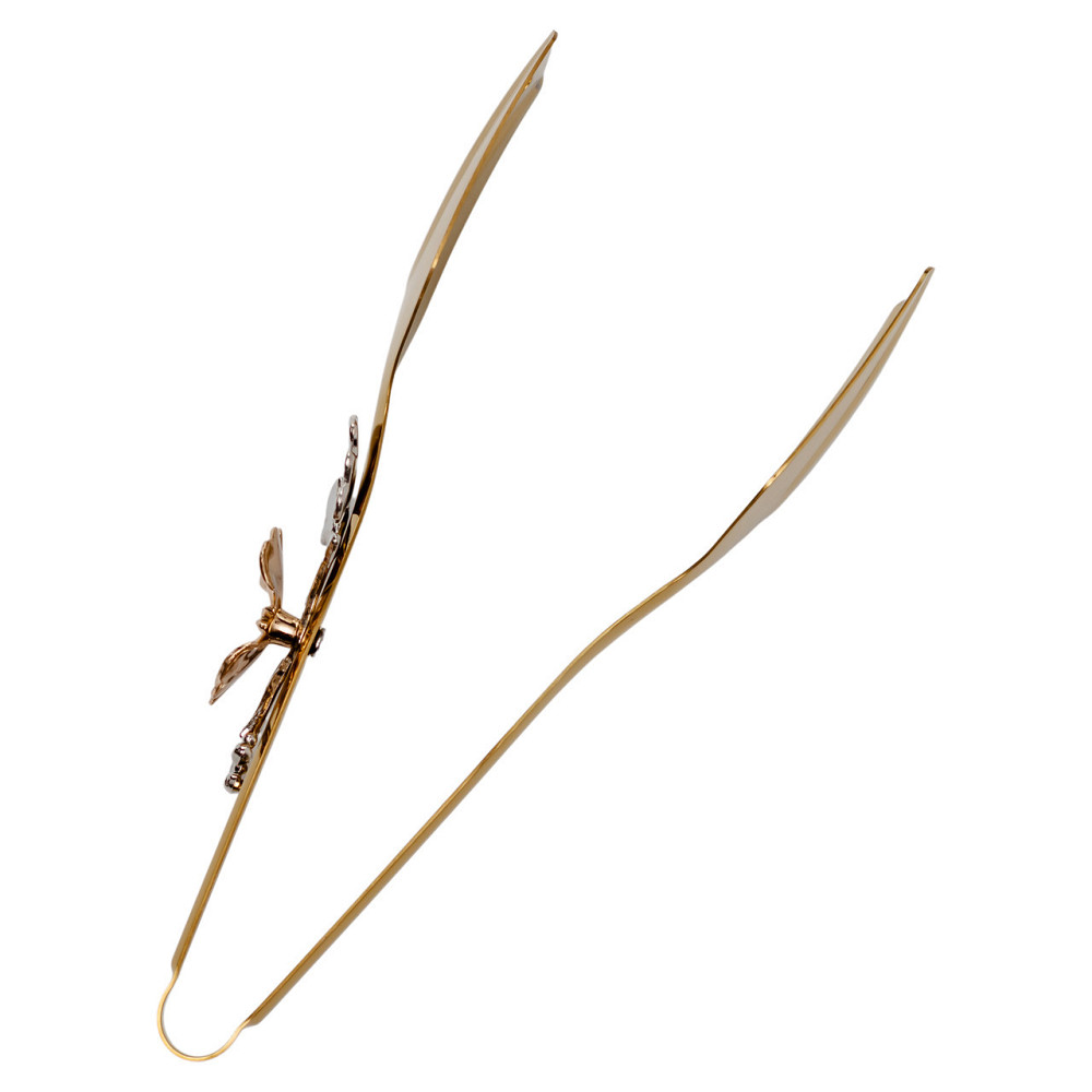 Щипцы кухонные металлические 21.5×5 (см) кулинарные щипцы для мяса, рыбы, гриля поварские щипцы Золотистый HP-8-62 Киев - изображение 4