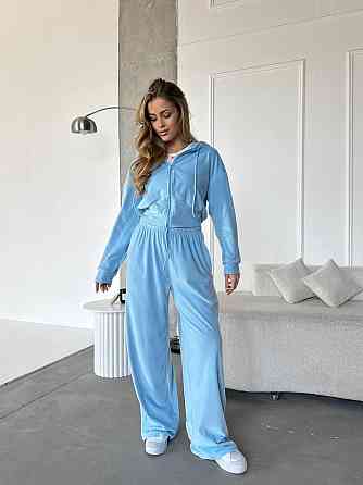 Жіночий повсякденний костюм двійка: кофта і штани велюр Одеса